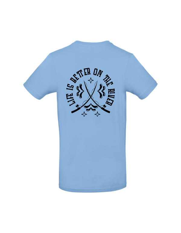 T-Shirt Herren "Life is better on the river"