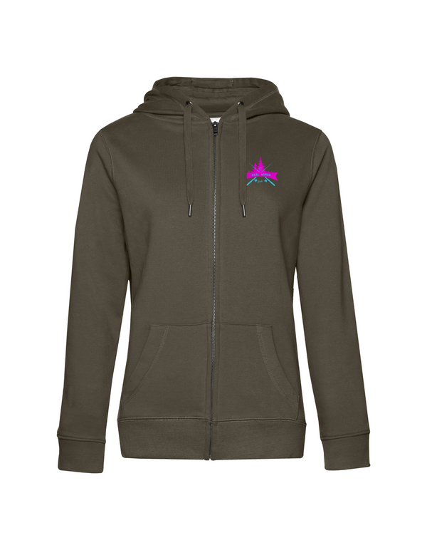 Zip-Hoodie Damen "Real women fish" - Barsch