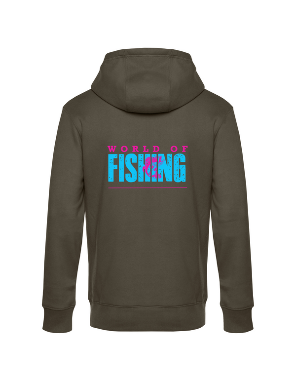 Zip-Hoodie Herren "World of Fishing" - Barsch