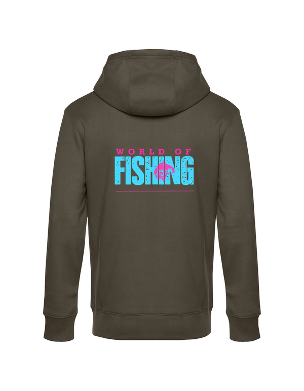 Zip-Hoodie Herren "World of Fishing" - Karpfen