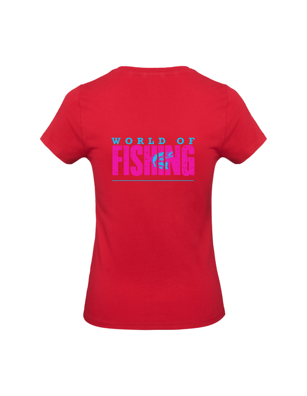 T-Shirt Damen "World of Fishing" - Hecht