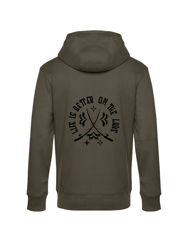 Zip-Hoodie Herren "Life is better on the lake"