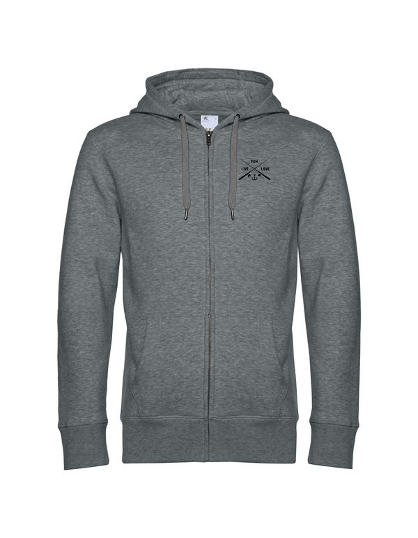 Zip-Hoodie Herren "Live.Love.Fish"