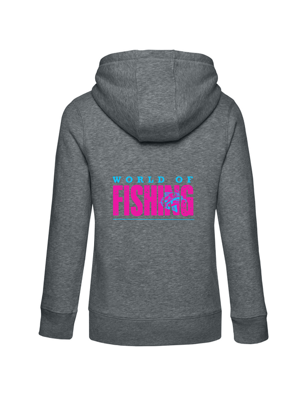 Zip-Hoodie Damen "World of Fishing" - Wels