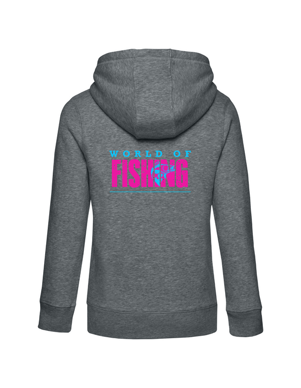 Zip-Hoodie Damen "World of Fishing" - Zander