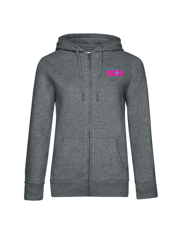 Zip-Hoodie Damen "World of Fishing" - Karpfen