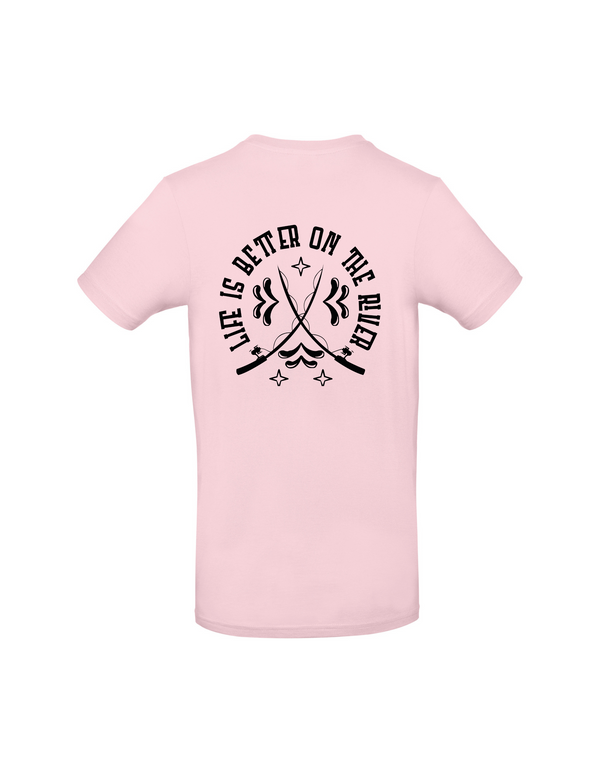 T-Shirt Herren "Life is better on the river"