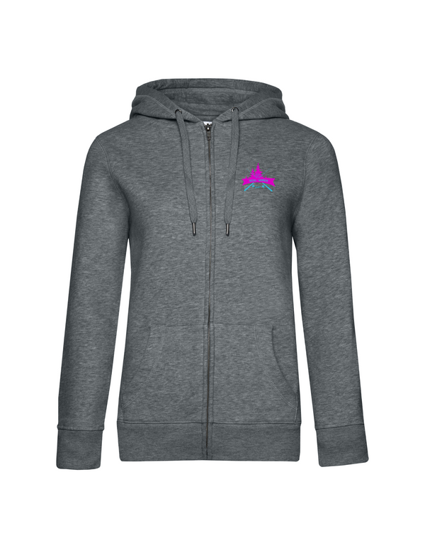 Zip-Hoodie Damen "Real women fish" - Wels