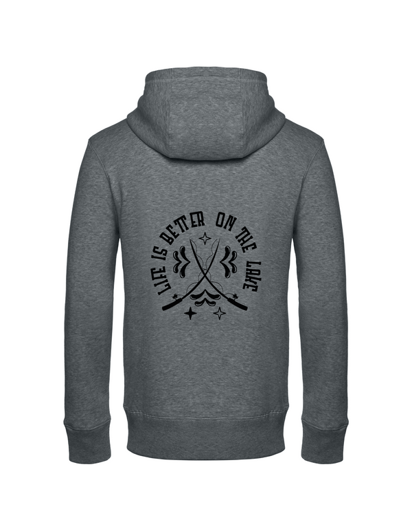 Zip-Hoodie Herren "Life is better on the lake"