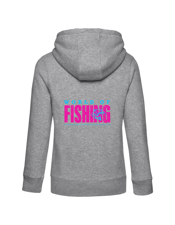 Zip-Hoodie Damen "World of Fishing" - Wels