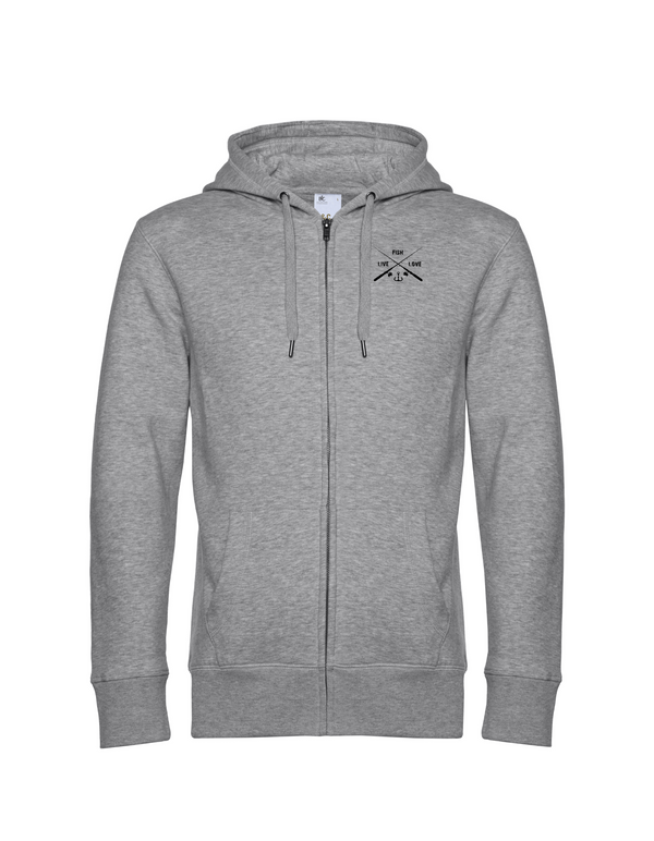 Zip-Hoodie Herren "Live.Love.Fish"