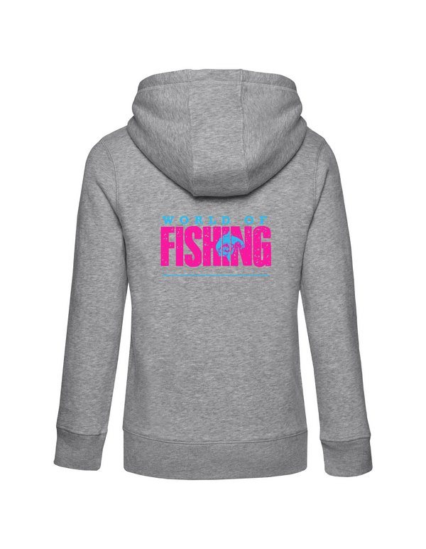 Zip-Hoodie Damen "World of Fishing" - Karpfen