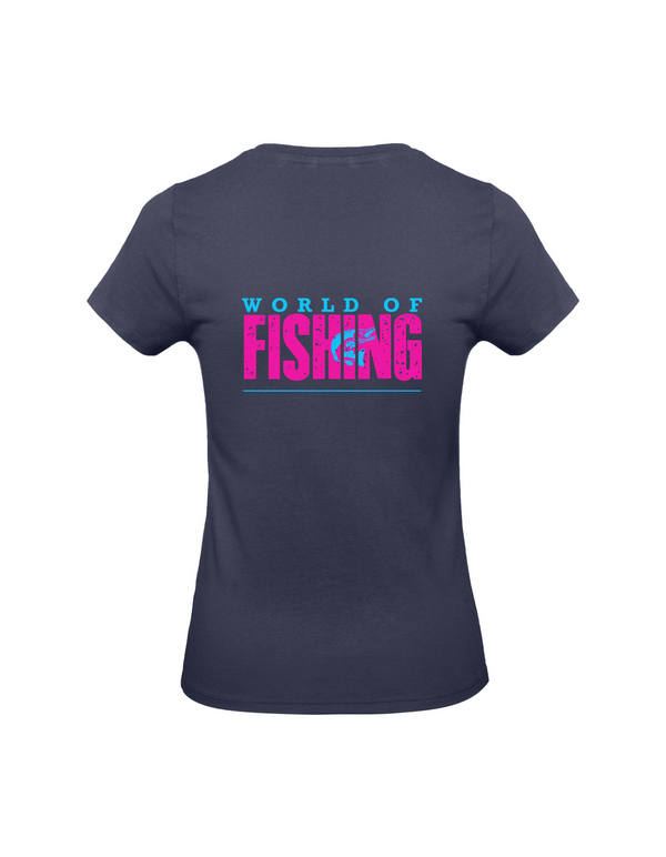 T-Shirt Damen "World of Fishing" - Hecht