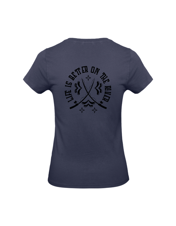 T-Shirt Damen "Life is better on the river"