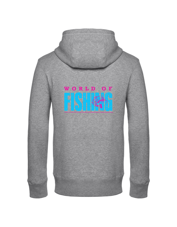 Zip-Hoodie Herren "World of Fishing" - Wels