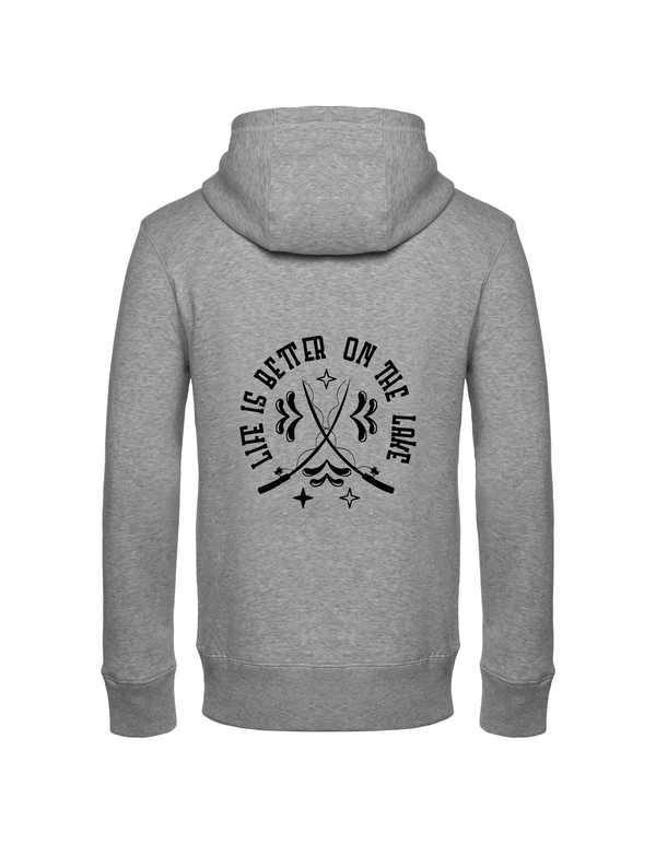 Zip-Hoodie Herren "Life is better on the lake"