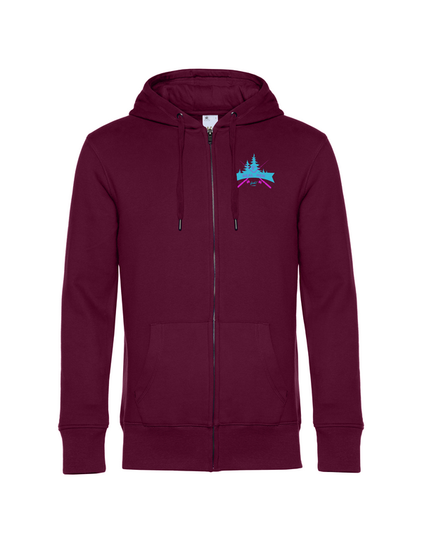 Zip-Hoodie Herren "Real men fish" - Zander