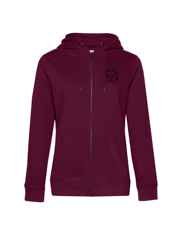 Zip-Hoodie Damen "Life is better on the lake"