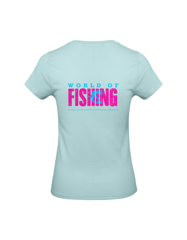 T-Shirt Damen "World of Fishing" - Barsch