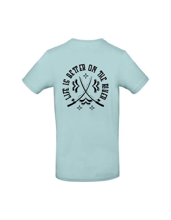 T-Shirt Herren "Life is better on the river"