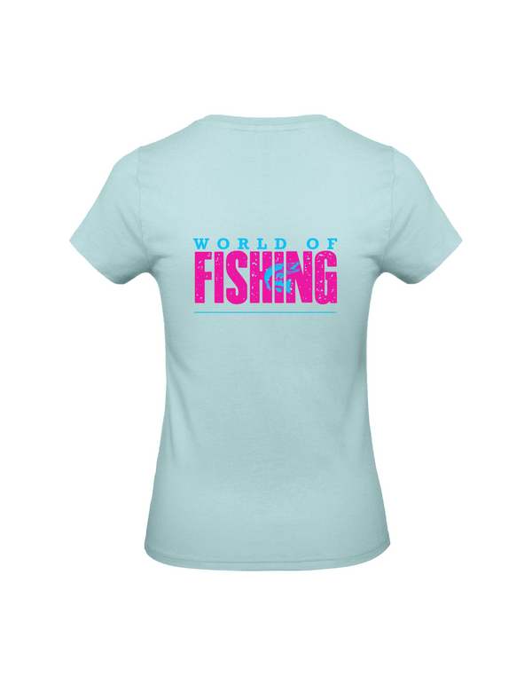 T-Shirt Damen "World of Fishing" - Hecht