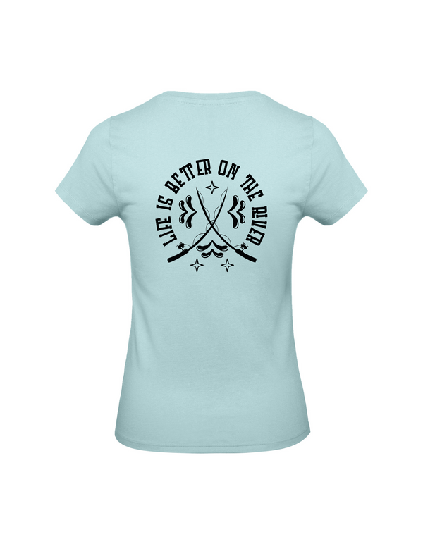 T-Shirt Damen "Life is better on the river"