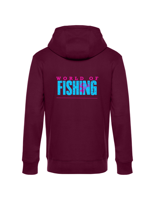 Zip-Hoodie Herren "World of Fishing" - Zander