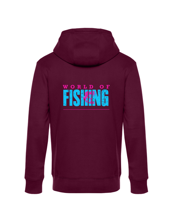 Zip-Hoodie Herren "World of Fishing" - Barsch