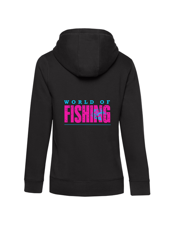 Zip-Hoodie Damen "World of Fishing" - Wels