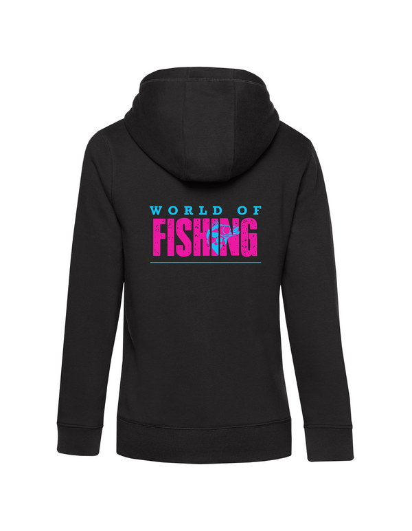 Zip-Hoodie Damen "World of Fishing" - Zander