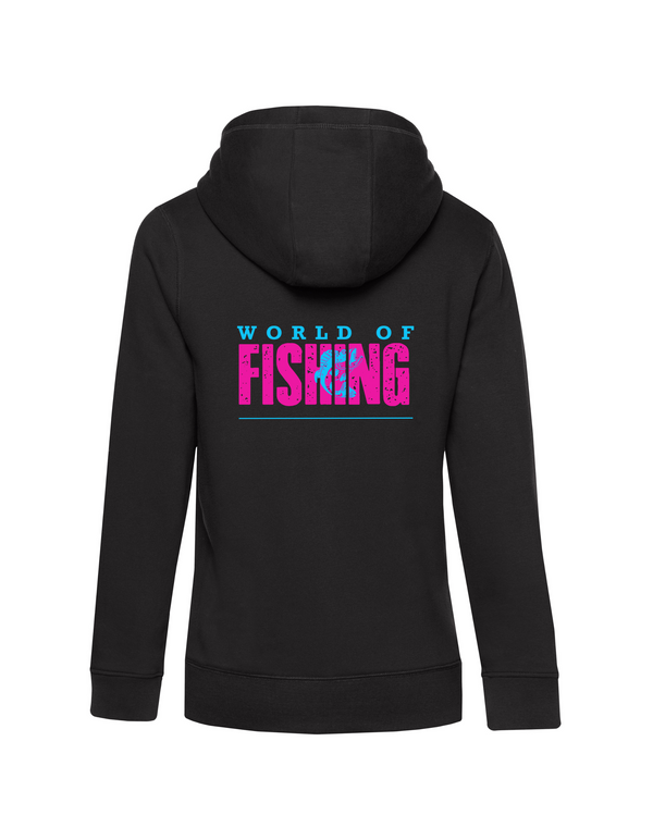 Zip-Hoodie Damen "World of Fishing" - Barsch