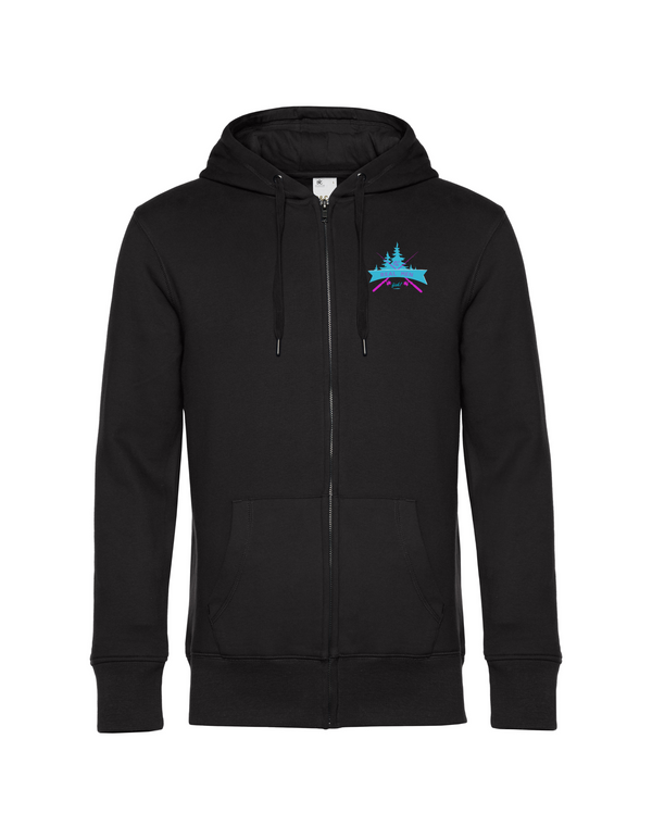 Zip-Hoodie Herren "Real men fish" - Hecht