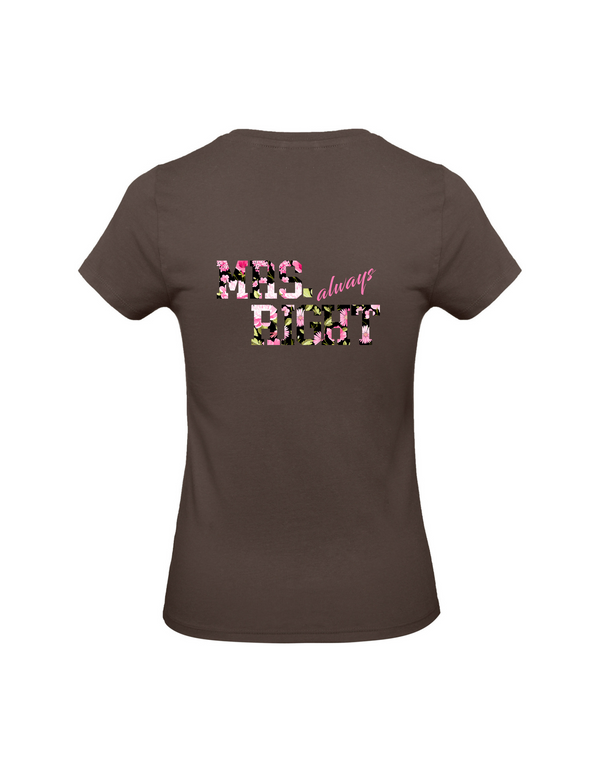 T-Shirt Damen "Mrs. (always) Right"