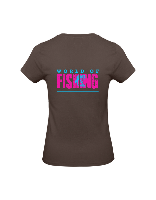 T-Shirt Damen "World of Fishing" - Barsch