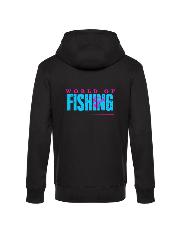 Zip-Hoodie Herren "World of Fishing" - Zander