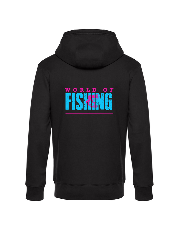 Zip-Hoodie Herren "World of Fishing" - Barsch