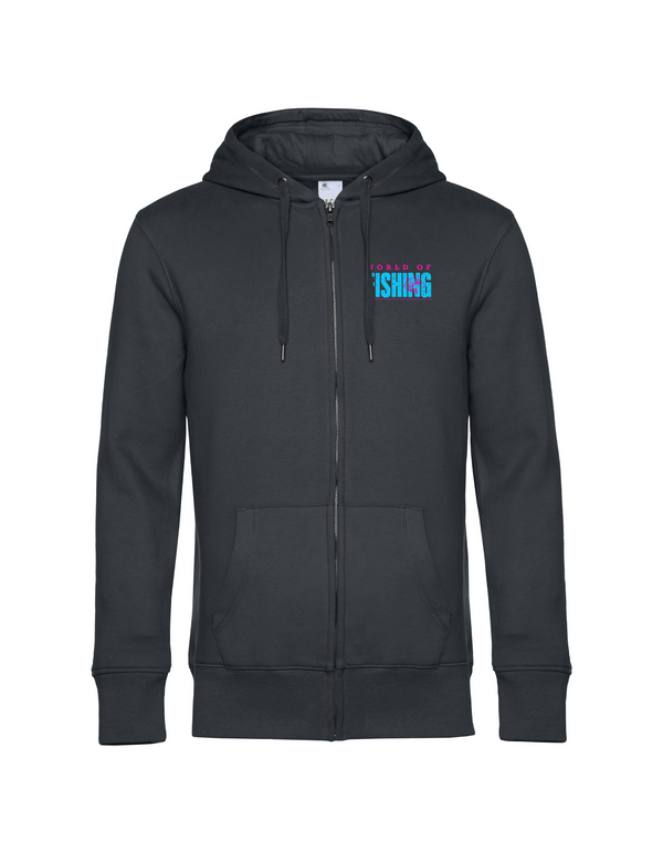 Zip-Hoodie Herren "World of Fishing" - Wels