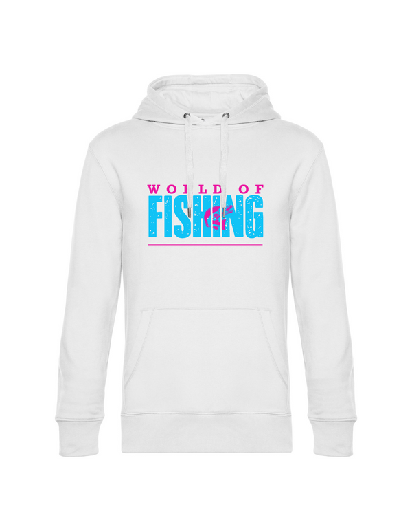 Hoodie Herren "World of Fishing" - Hecht