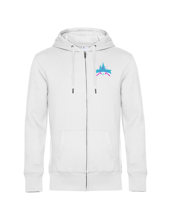 Zip-Hoodie Herren "Real men fish" - Barsch