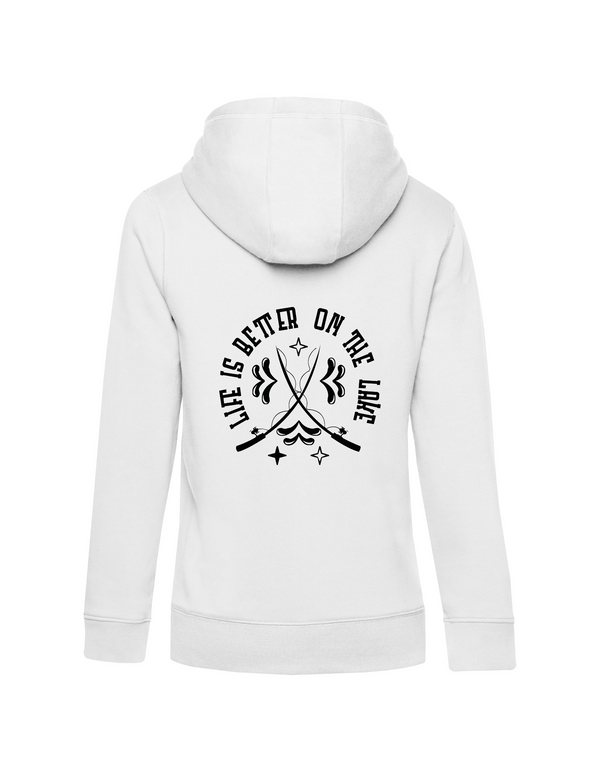 Zip-Hoodie Damen "Life is better on the lake"