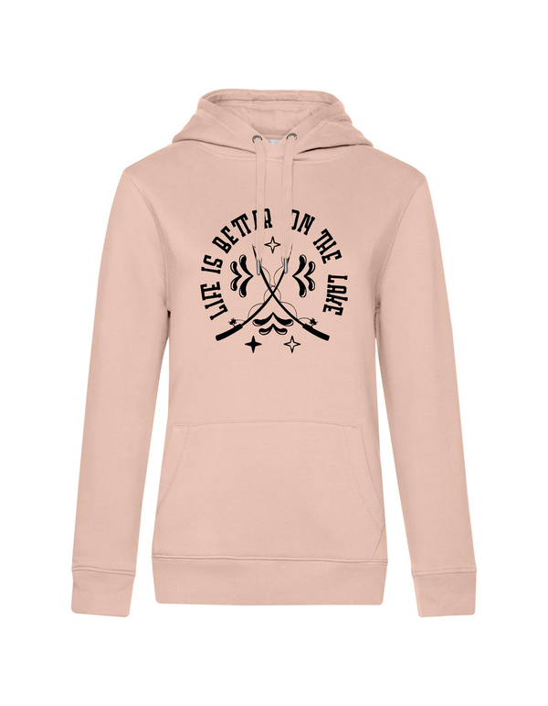 Hoodie Damen "Life is better on the lake"