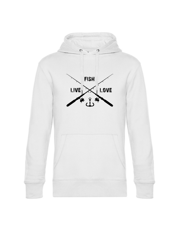 Hoodie men "Live.Love.Fish"