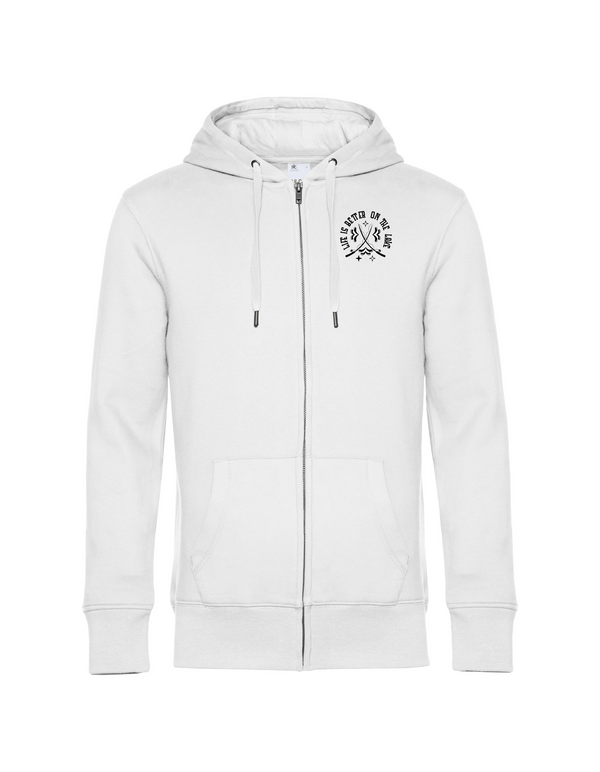 Zip-Hoodie Herren "Life is better on the lake"