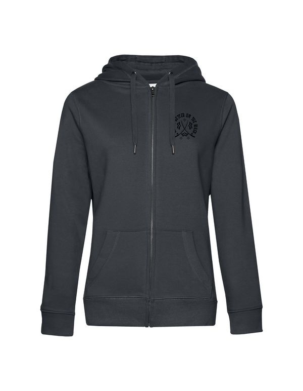 Zip-Hoodie Damen "Life is better on the river"