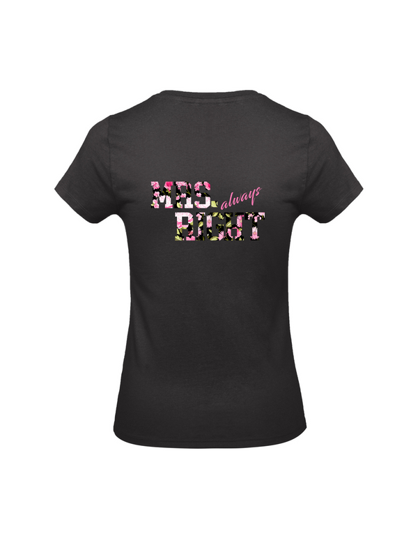 T-Shirt Damen "Mrs. (always) Right"