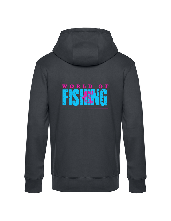 Zip-Hoodie Herren "World of Fishing" - Barsch