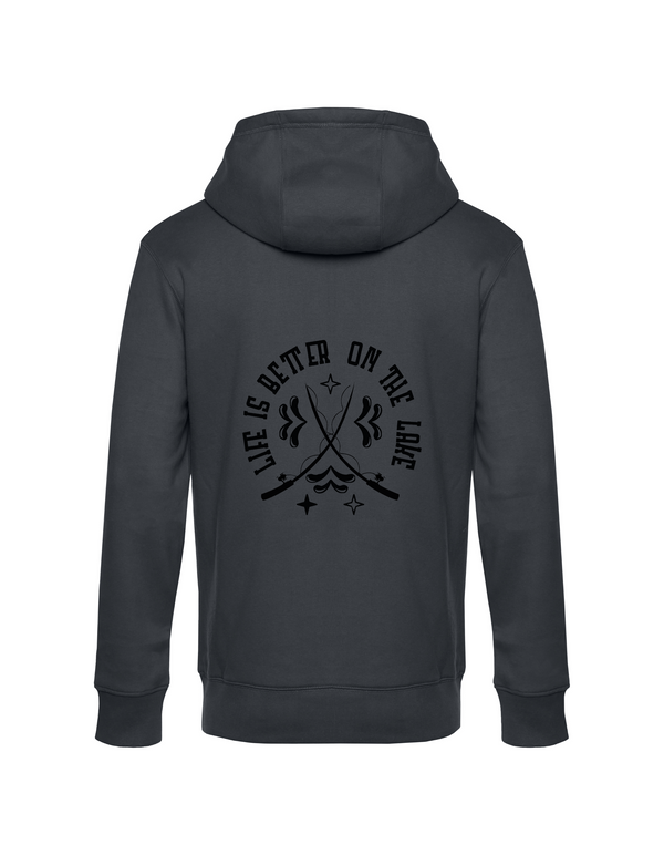 Zip-Hoodie Herren "Life is better on the lake"