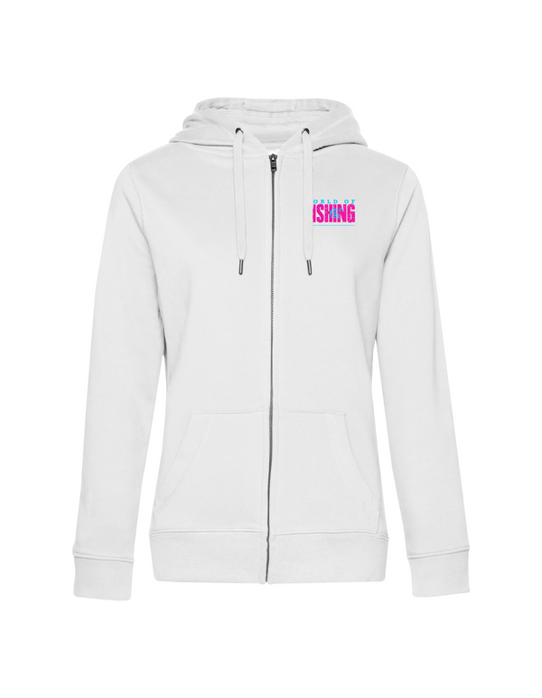 Zip-Hoodie Damen "World of Fishing" - Hecht