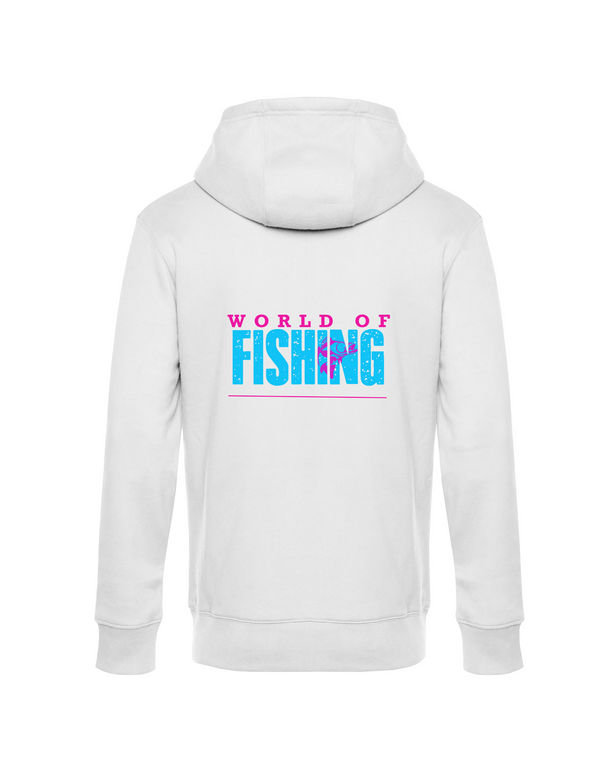 Zip-Hoodie Herren "World of Fishing" - Zander