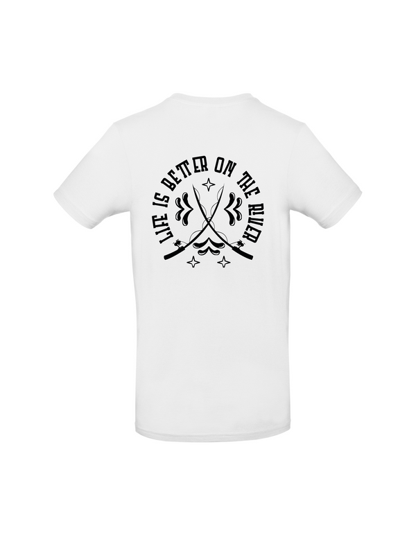 T-Shirt Herren "Life is better on the river"